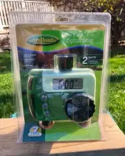 Green Thumb Digital dual outlet programmable water timer ~ NEW