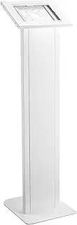 Brateck Anti-Theft Freestanding Tablet Kiosk Stand for Ipad, Ipad Air/Ipad Pro, Sansung Galaxy TAB A 2019, White