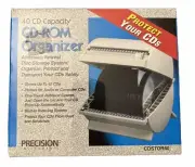 CD-ROM Organizer 40 CD Storage New/Sealed Filing Case PC Apple Gaming Retro