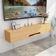 Floating TV Stand Shelf Wall Mounted Tv Unit Set-Top Box Shelf,Wall-Mounted Media Console,Floating Tv Cabinet Tv Stand,Bedroom Wall-Mounted Storage Shelves Tv Unit