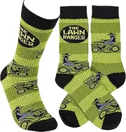 [Primitives by Kathy] Novelty Socks - The Lawn Ranger, One Size, Unisex, LOL Collection, Multi, One Size