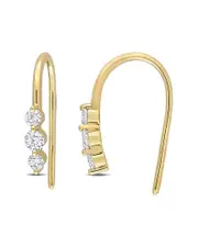 18K Over Silver 0.45 ct. tw. Lab Grown Diamond Earrings