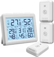 ORIA Indoor Outdoor Thermometer, Digital Hygrometer Thermometer, Wireless Temper
