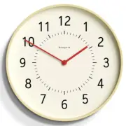 NEW Newgate Monopoly Plywood Wall Clock, Red Hands, 41cm