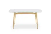 Kelsey Marble Dining Table, White Wash