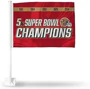 Rico Industries NFL Car Flag Double Sided Car Accessory