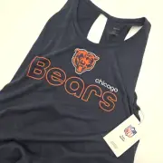 Chicago Bears Women's Nike Navy Crossback Performance Tank Top Large NFL Yoga