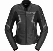 Spidi Evorider 3 Ladies Motorcycle Leather Jacket, black, Size 50 for Women