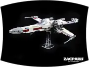 DISPLAY STAND for Lego 75218 75273 4502 6212 X-Wing Starfighter - Clear acrylic!