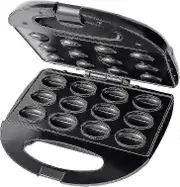 Joyy 12 Electric Walnut Waffle Maker, Multi-functional Homemade Fruit Drying Machine, Pine Nut Maker, Small Walnut Machine, Peanut, Hazelnut (black...