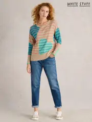 White Stuff Natural Olive Heart Jumper (F13823) | $136