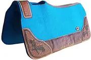 Horse Western Contoured Wool Felt Therapeutic Saddle Pad Black 39208