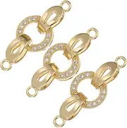 COHEALI 3pcs Clasp Hook for Jewelry Making Versatile Bracelet and Necklace Connectors Lightweight and Compact Craft Supplies Easy to Replace Old Clasps Unique Design Excellent Texture