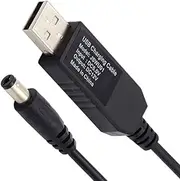 ChenYang USB Boost Converter,USB DC 5V to DC 12V 5.5x2.1mm 5.5x2.5mm Voltage Boost Power Regulator Connector Cable 100cm