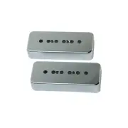 A Pair of P-90 p90 Soap-bar Pickup Covers 50mm/52mm ,Plastic Chrome Plated