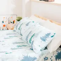 在飛比找momo購物網優惠-【Norns】嚕嚕米Moomin森林100%天絲雙人床包枕套