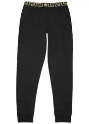 Versace Black Modal Blend Jogging Trousers - M M