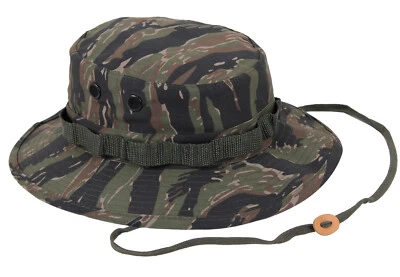 US Tigerstripe Military Army Boonie Hat Cap Tiger Stripe Size 7 1/4 Medium