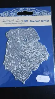 attn: DOG LOVERS - AIREDALE TERRIER DOG DIE ETL576 Tattered Lace