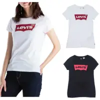 在飛比找momo購物網優惠-【LEVIS】女款 經典LOGO短T 純棉修身短袖T恤 三色