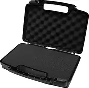 Small Tool Box, Tool Case, 14x10.4x3.5 Inch Drop-Resistant Case with Foam, Portable Hard Box with for Home, Workshop, or Professional Use
