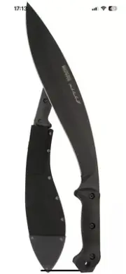 KA-BAR BK-21 Becker Reinhart Kukri Machete with Reinforced Polyester Sheath