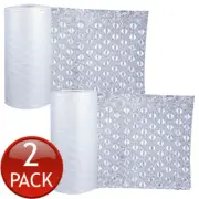 2 x Bubble Wrap Air Sheet Void Filler Protection Protective Cushion Roll 500m