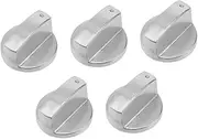5Pcs Gas Stove Knobs Durable Alloy Burner Replace Switches for Easy Off for Kitchen and Ovens