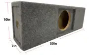 Car Audio Dual 8" Subwoofer Stereo Sub Box Speaker