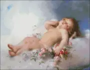 Needlework for Embroidery Counted Cross Stitch Kits 14 ct - Sleeping Angel