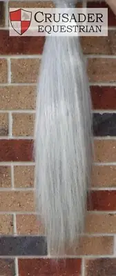 New Light Grey False Tail Triple Thickness 70-75 cms Horse Pony show AUST 550g
