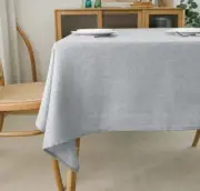 Table Throw Light Grey Linen Look 54 inch X 54 inch New