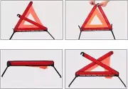 Reflective Warning Triangle Emergency Warning Roadside Safety Kit 3 Pk Foldable