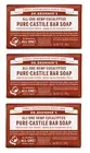 Dr Bronner`s Eucalyptus Soap Bar 140g (Pack of 3)