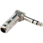 Hosa - PRG-370S - 1/4" Stereo Right-Angle TRS Phone Plug- Nickel