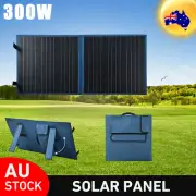 12V 300W Folding Solar Panel Kit Mono ETFE Flexible Solar Mat Caravan Camping AU