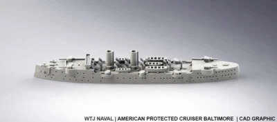 Baltimore - US Navy - Pre Dreadnought Era - Wargaming - Axis and Allies - Naval