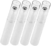 Generic 4pcs Empty Refillable Roller Bottle With Stainless Steel Balls And White Screw Cover For Essential Oil Lip Balms Perfume