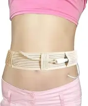 Breathable Peritoneal Dialysis Belt Stretch G/Peg Feeding Tube Holder PD Catheter Covers Bag Drainage Abdominal Fixation Medical Nursing Supplies, Medium(28-41 Inch) Beige