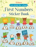 《出清》USBORNE GET READY FOR SCHOOL FIRST NUMBERS STICKER BOOK 貼紙書＊夏日微風＊