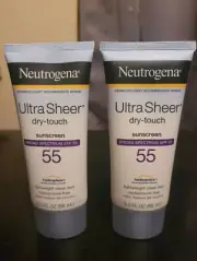 (5) Neutrogena Ultra Sheer Dry-Touch Sunscreen Lotion Broad Spectrum 3 oz