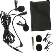 GREENADSCAPE Mini Pickup Microphone Clip-on Design Wired Lapel Mic for Phone Portable Interview Mic for Live Broadcast