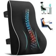 New Car Seat Back Lumbar Support Car Waist Rest Rebound Memory Foam Cushion Pads