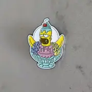The Simpsons Enamel Pin HOMER SUNDAE Brooch