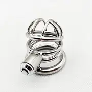 Sex Toys Inverted Chastity Cage Chastity Lock SM Metal Beginner Device Penis Ring Prevent Erection Couple Lock Bondage Couple Lock