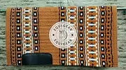 EQUIGEAR Western Show Horse Saddle Blanket New Zealand Wool Western Design Handmade Saddle Blanket Top Wool Pad Sensor Flex (Customization Available) QW20 (34x42)