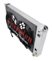 AR 3 Row DP Radiator,10" Fans,1.25,1.5-1984-1990 Chevrolet Corvette Small LS (for: Chevrolet)