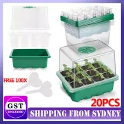 20 Set 12 Hole Plant Seeds Grow Box Propagation Nursery Seedling Starter Tray AU