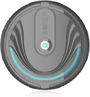 Mrisata Household Smart Sweeping Robot Automatic Cleaner Intelligent Vacuum Cleaner for Hard Floor Tile Pet Hair and Carpets, Robot Vacuum, Mopping Robot Vacuum Cleaner (Black)