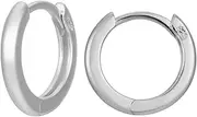 [Espere] 18K Gold Plated Sterling Silver Small Hoop Earrings Ring Cuff Ear Huggies | Simple Mini Hoops | Minimalist Second Hole Hoops Cartilage Hoop